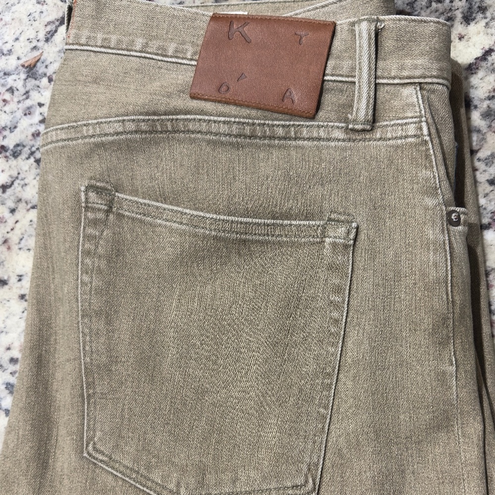 Hiroshi KatoThe Scissors Slim Tapered - Sage 10.5oz Selvedge Size 36